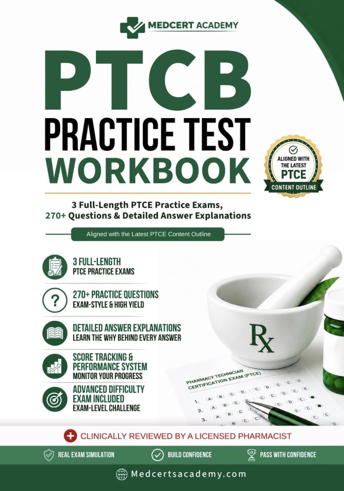 Pharmacy Technician Practice Test Workbook cover